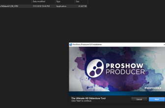 Cài đặt proshow producer